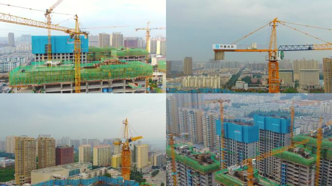 中国建筑工地航拍