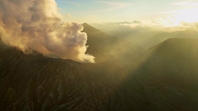 在印尼东爪哇的Bromo Tengger sememeru国家公园，从Penanjakan山的金刚视