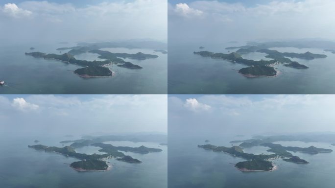 4K-Log-航拍香港沙头角海，黄泥洲