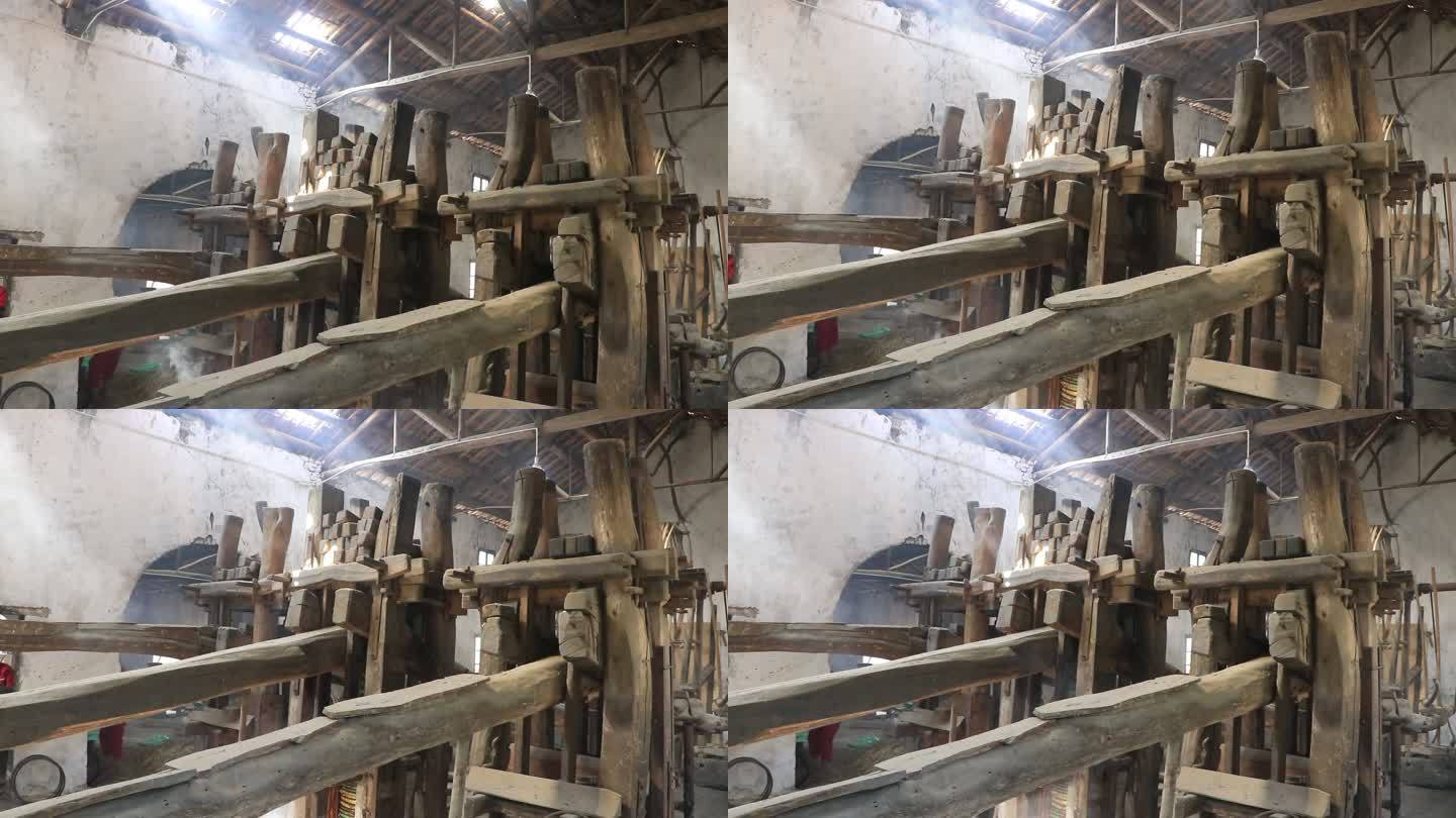 古法榨油 榨油机