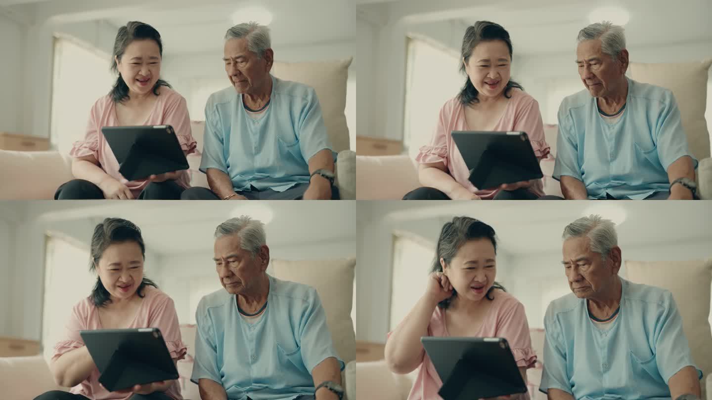 老年夫妇寻求医疗指导:与女医生的虚拟咨询