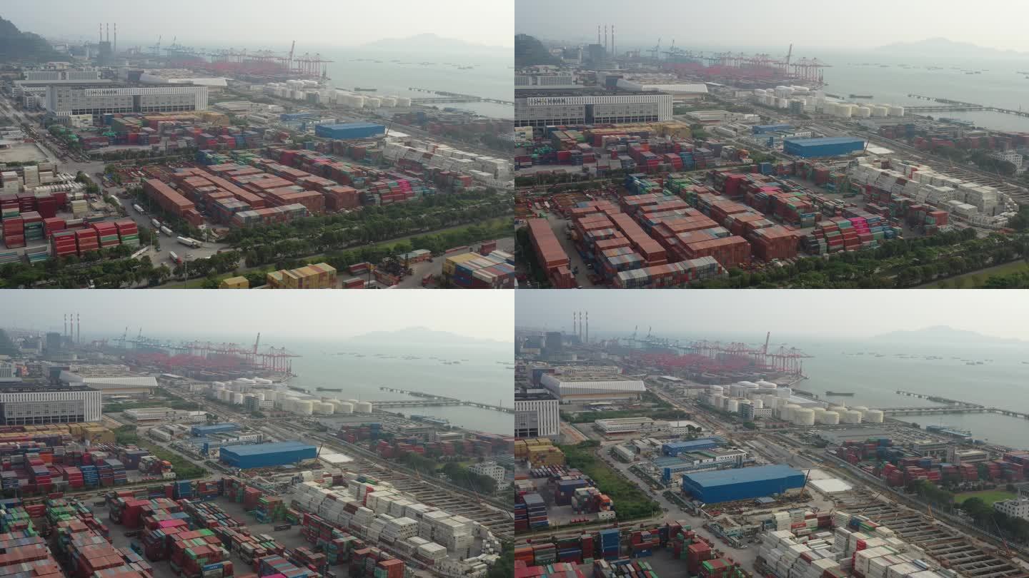 4K-Log-航拍深圳前海湾保税港区