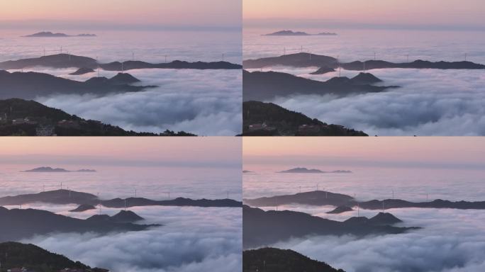 鸡公山顶云海