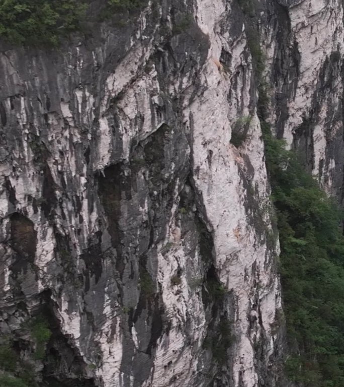 高清竖屏航拍湖北恩施鹤峰屏山大峡谷美景