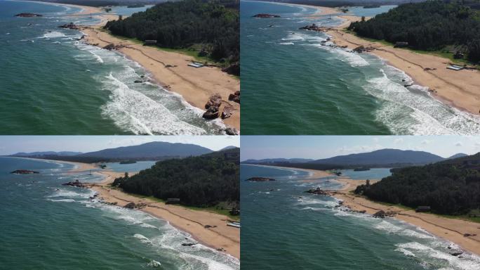 海南风景海岛4K富力湾航拍