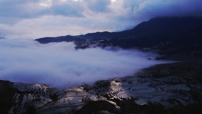 山寨 云海 哀牢山 延时摄影 高质量素材