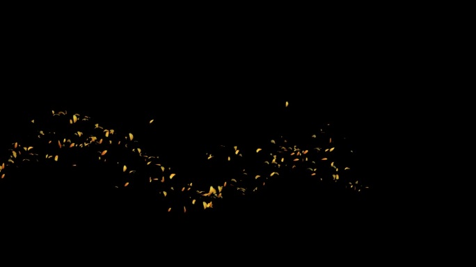 金色花瓣路径动画-2