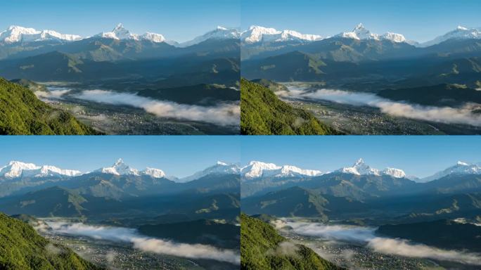 尼泊尔 安纳普尔纳 喜马拉雅 鱼尾峰