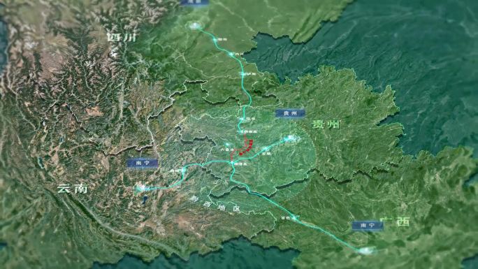 AE地图黔西毕水兴经济带纳晴高速公路网