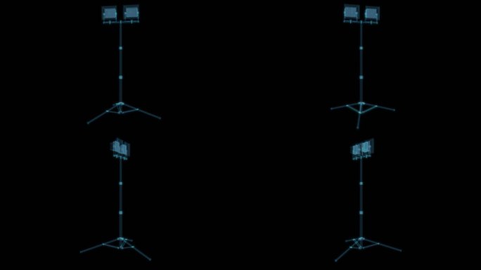 LED灯实验室器材 试验仪器科幻透明网格