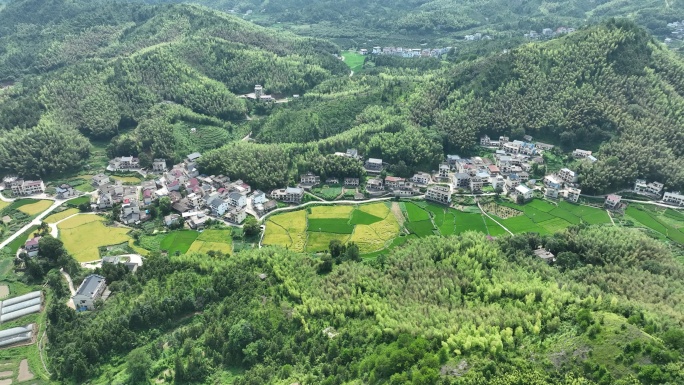 乡村航拍江西农村风光美丽乡村振兴绿色农村