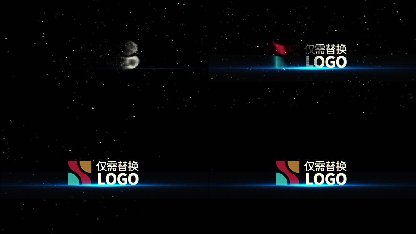 stardust三维星空粒子LOGO模版