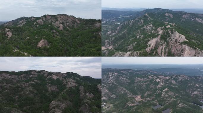 武汉黄陂木兰古门景区荒山寨群山航拍