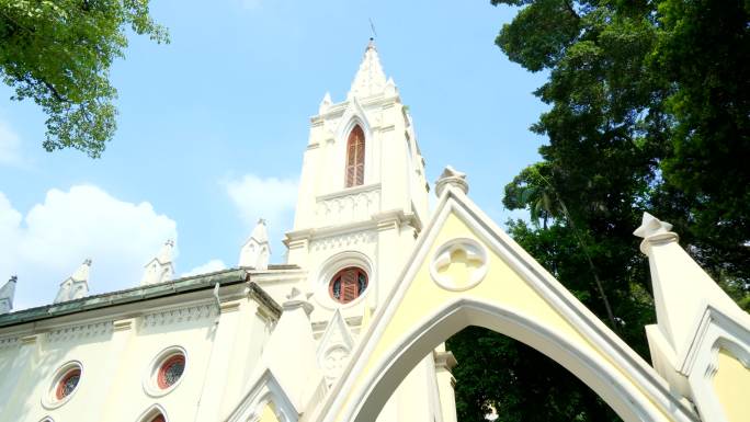 广州老街 沙面 街景 历史景观 欧式建筑