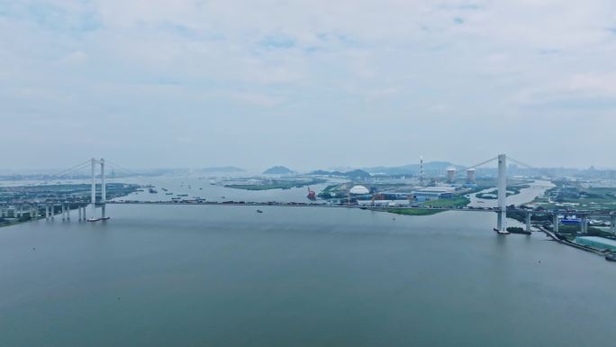 4K航拍广州南沙大桥