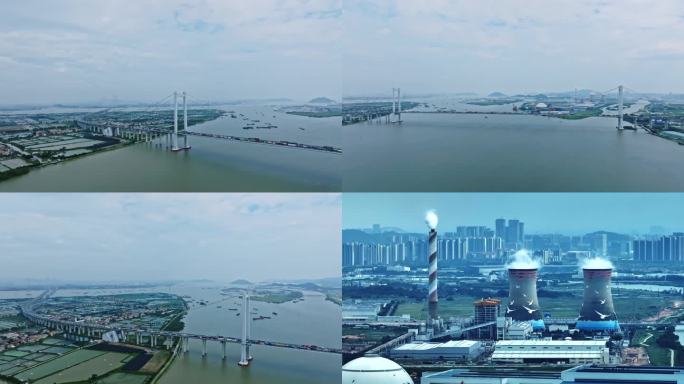 4K航拍广州南沙大桥