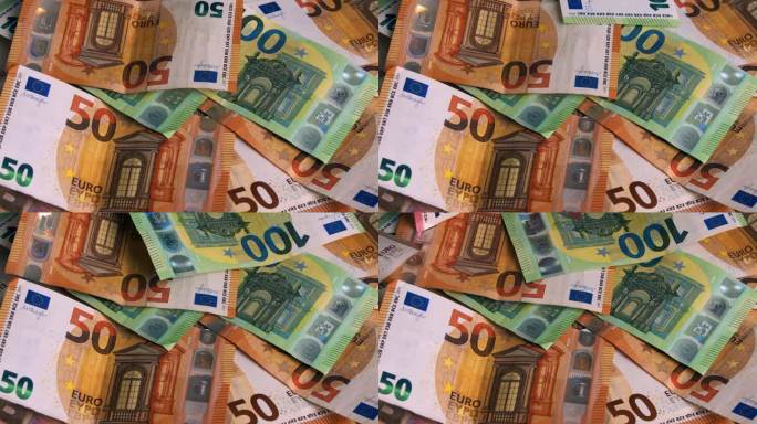 欧元银行人民币100元50元