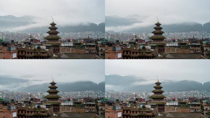 尼泊尔 巴德岗杜巴广场 神殿 寺庙 遗产