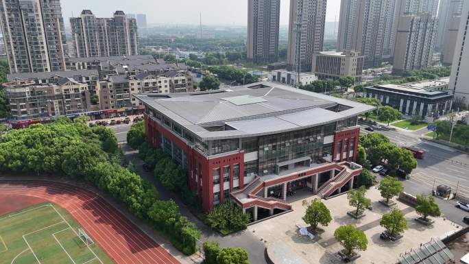 无锡天一高中航拍4k