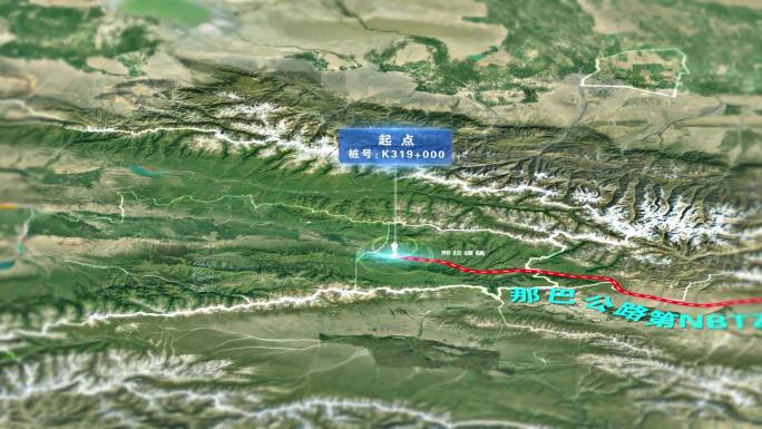 AE地图新疆那巴公路工程项目线路线路