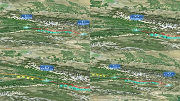 AE地图新疆那巴公路工程项目线路线路