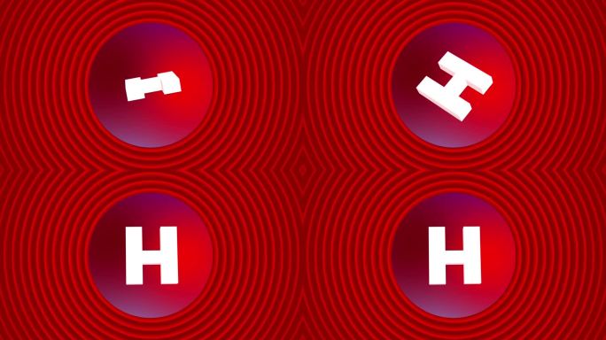 字母后logo H动画