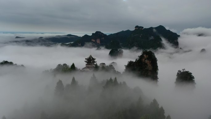 宣传片风景素材 大美张家界云海 大好河山