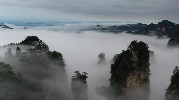 宣传片风景素材 大美张家界云海 大好河山