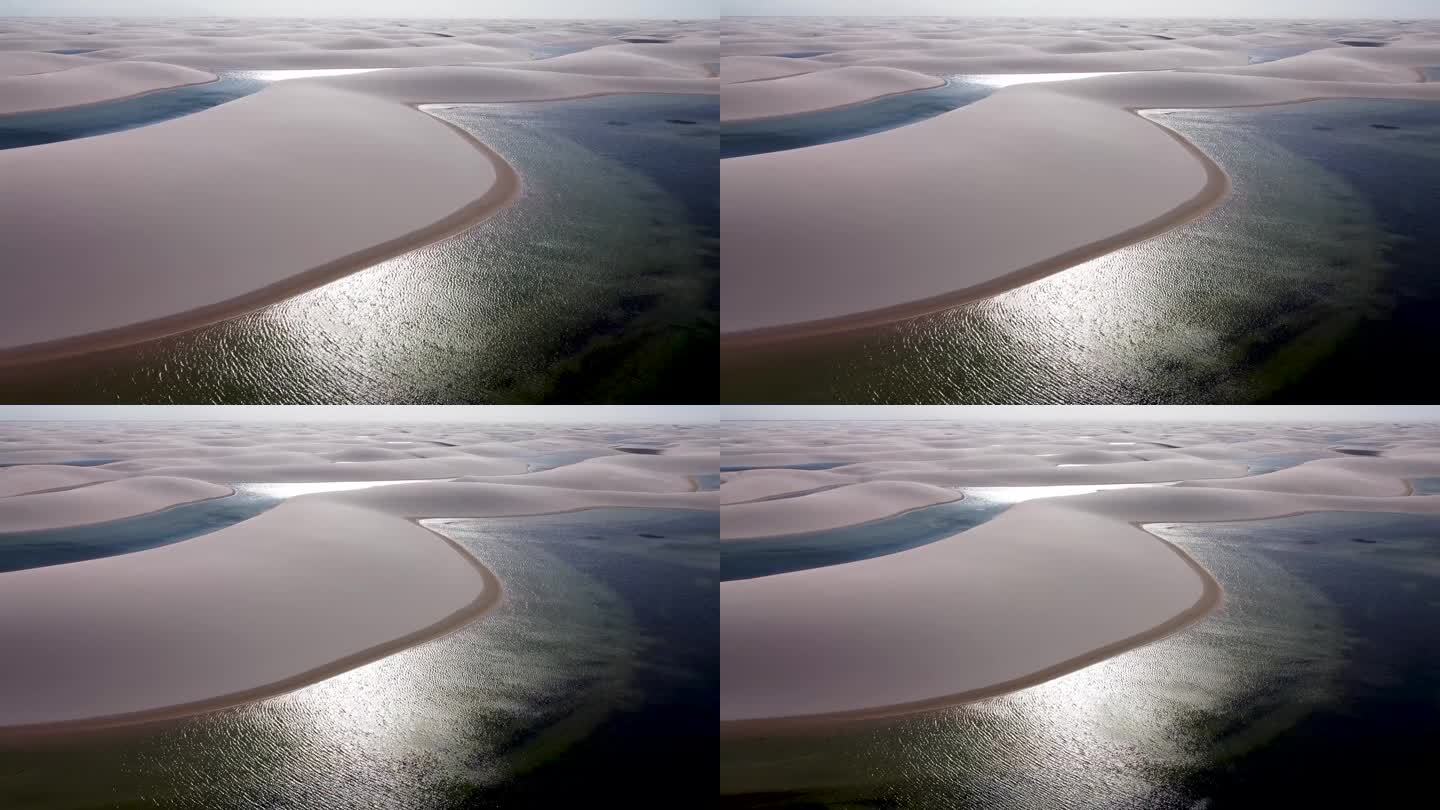 巴西天堂东北部的沙丘和雨水泻湖