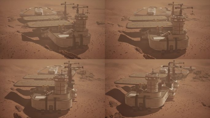 火星殖民地基地和火星探测器