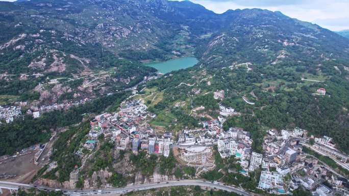 航拍福建宁德霞浦三沙镇海岸线