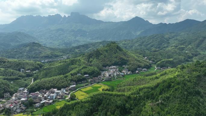 乡村航拍江西农村风光美丽乡村振兴绿色农村