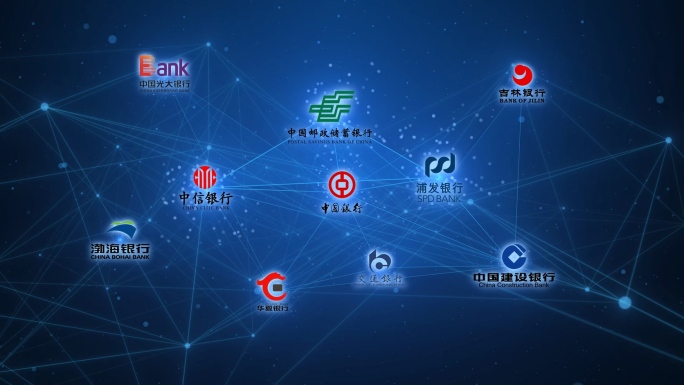 科技风银行logo各类标识展示