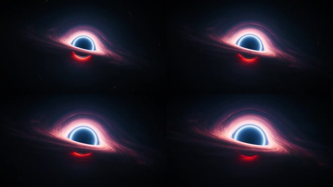 星际黑洞奇点与轨道热物质多莉广角镜头