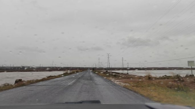 雨天行车 雨天高速素材