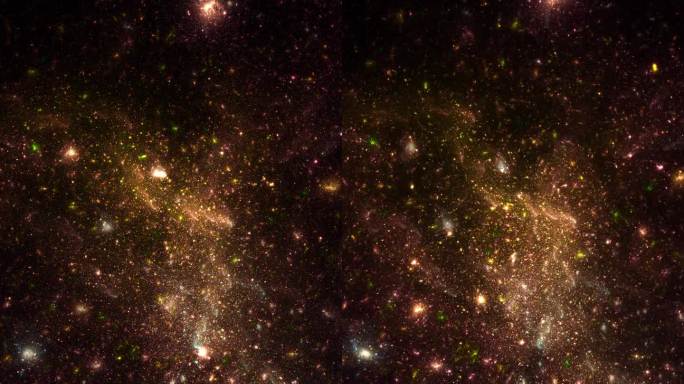 星系之旅:在恒星之间缓慢移动，朝向遥远的星系和星云