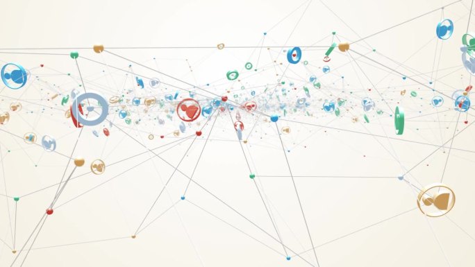 抽象可视化的社会网络-循环