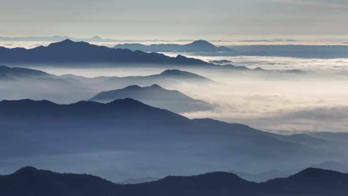 4K航拍泰山日出云海