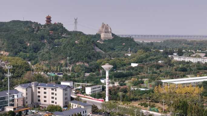 河南郑州惠济郑州黄河风景名胜区旅游区航拍