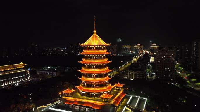 厦门集美航拍夜景