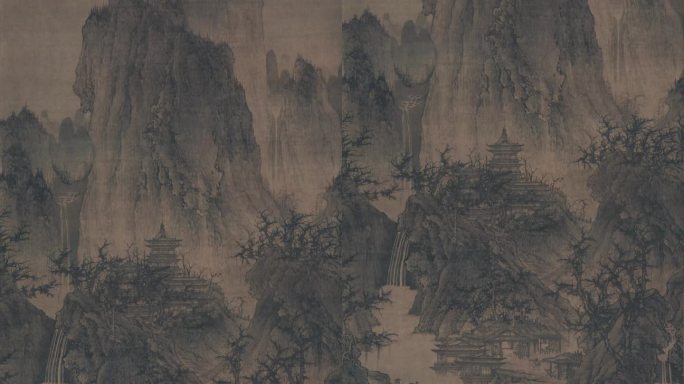 【含ae工程】北宋 李成 晴峦萧寺图