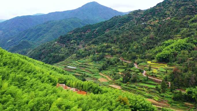 浙江黄岩西部山区，富山乡，自然风光