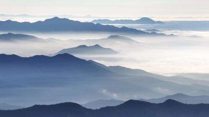 4K航拍泰山日出云海