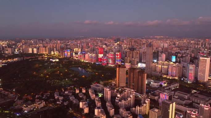 海南海口秀英区夜景