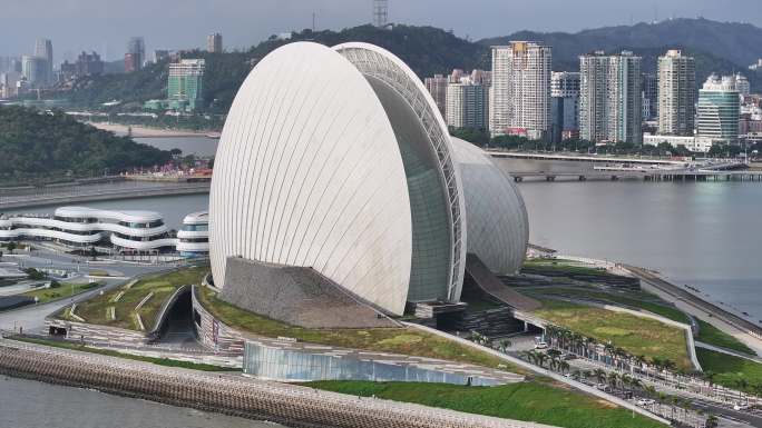 4K-Log-航拍珠海大剧院