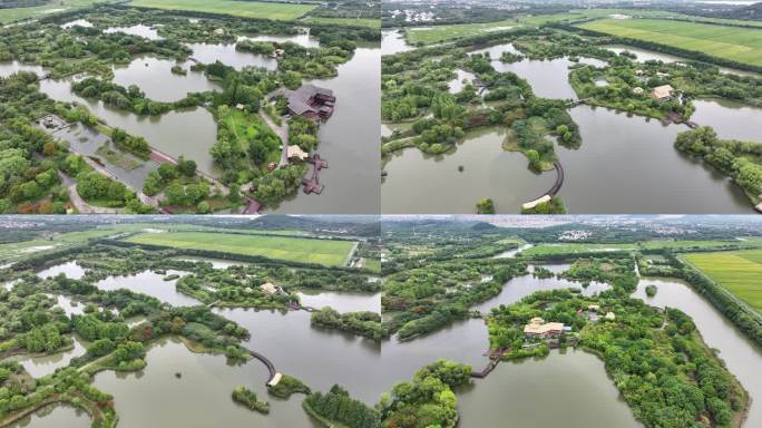 苏州太湖国家湿地公园航拍