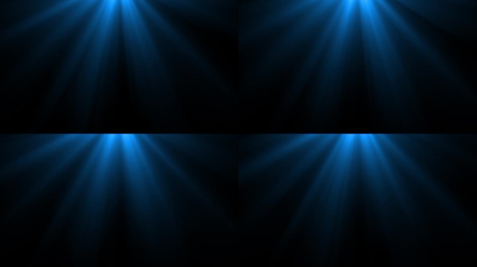 抽象的暗背景。光源在顶部，带有振荡的蓝光。
