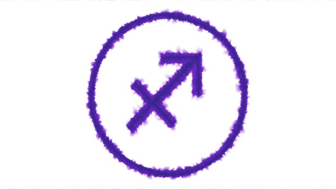 [M]墨水绘制的生肖符号-射手座符号