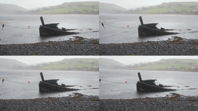 湖岸的失事船只水域事故事故调查意外