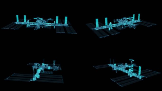 空间站 卫星太空宇宙航天未来元宇宙宇航员